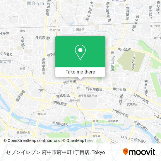 セブンイレブン 府中市府中町1丁目店 map