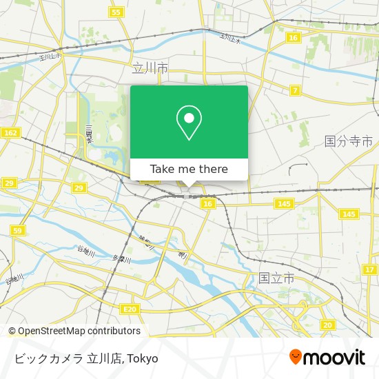 ビックカメラ 立川店 map