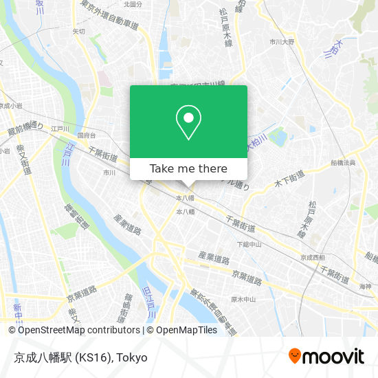 京成八幡駅 (KS16) map