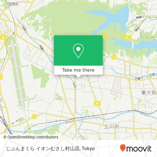 じぶんまくら イオンむさし村山店 map