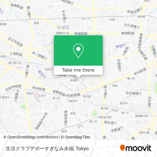 生活クラブデポーすぎなみ永福 map