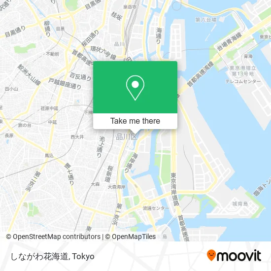 Shinagawa Flower Road map