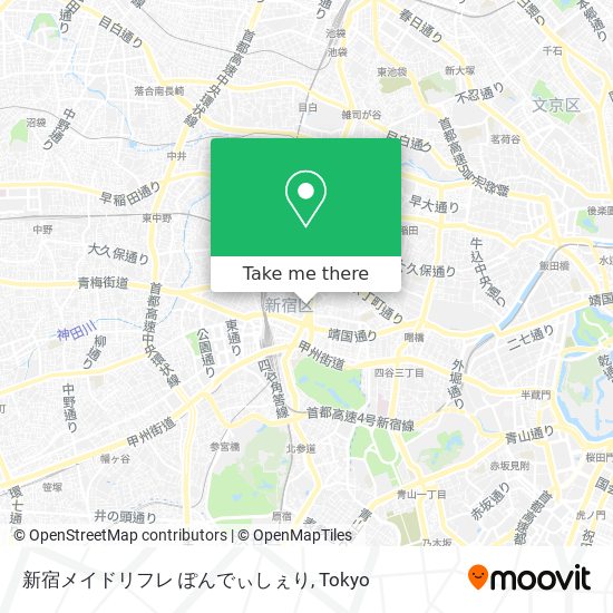 新宿メイドリフレ ぽんでぃしぇり map