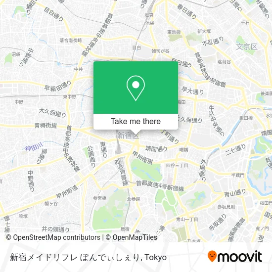 新宿メイドリフレ ぽんでぃしぇり map