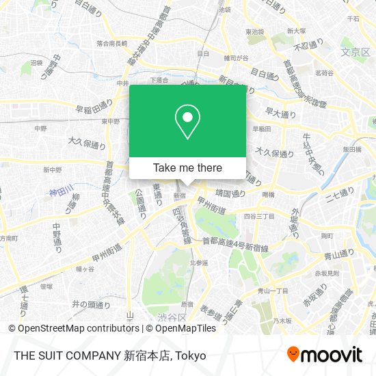 THE SUIT COMPANY 新宿本店 map