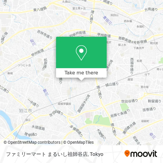 ファミリーマート まるいし祖師谷店 map