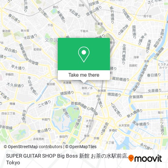 SUPER GUITAR SHOP Big Boss 新館 お茶の水駅前店 map