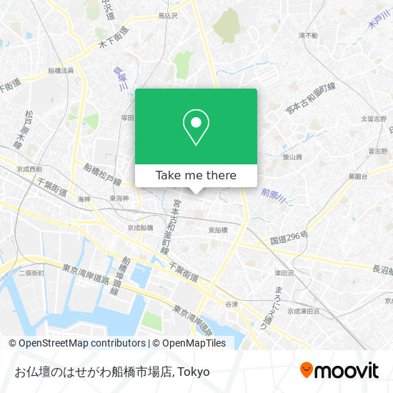 お仏壇のはせがわ船橋市場店 map