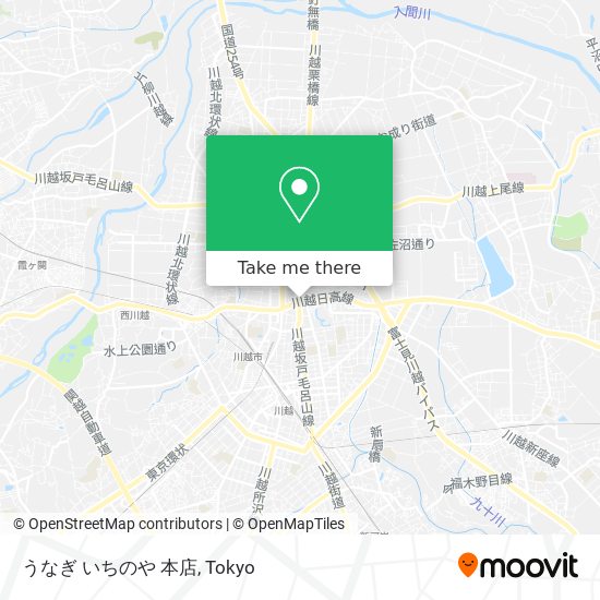 うなぎ いちのや 本店 map