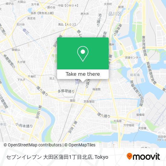 セブンイレブン 大田区蒲田1丁目北店 map