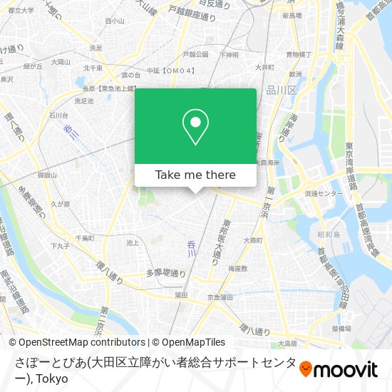 さぽーとぴあ(大田区立障がい者総合サポートセンター) map