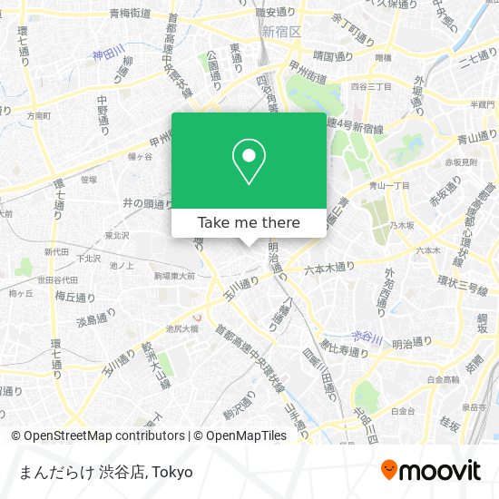 まんだらけ 渋谷店 map