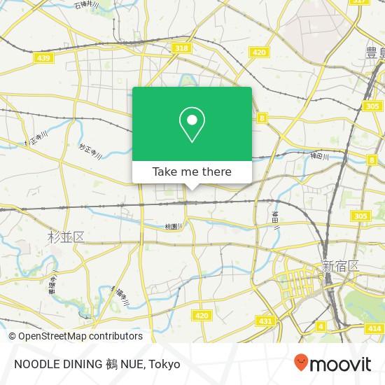 NOODLE DINING 鵺 NUE map