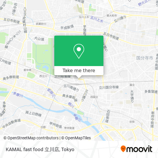 KAMAL fast food 立川店 map