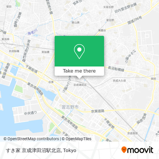 すき家 京成津田沼駅北店 map