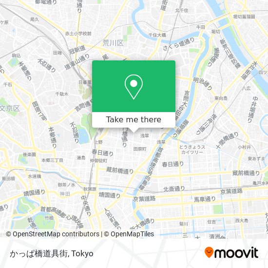 かっぱ橋道具街 map