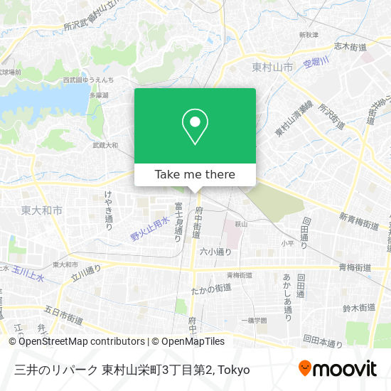 三井のリパーク 東村山栄町3丁目第2 map