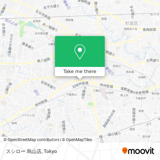 スシロー 烏山店 map