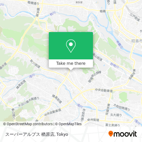 スーパーアルプス 楢原店 map