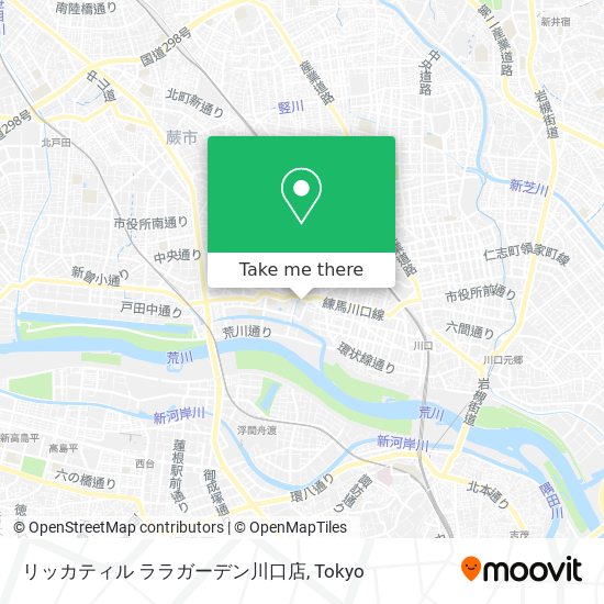 リッカティル ララガーデン川口店 map
