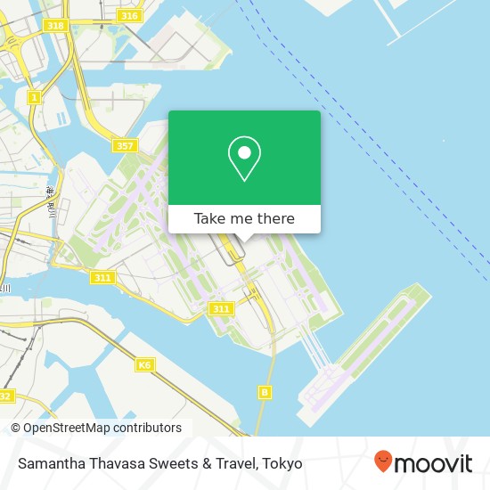 Samantha Thavasa Sweets & Travel map