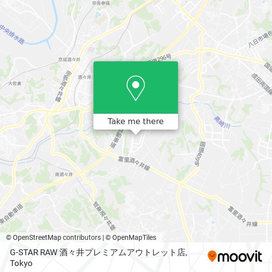 How To Get To G Star Raw 酒々井プレミアムアウトレット店 In 酒々井町 By Metro Moovit