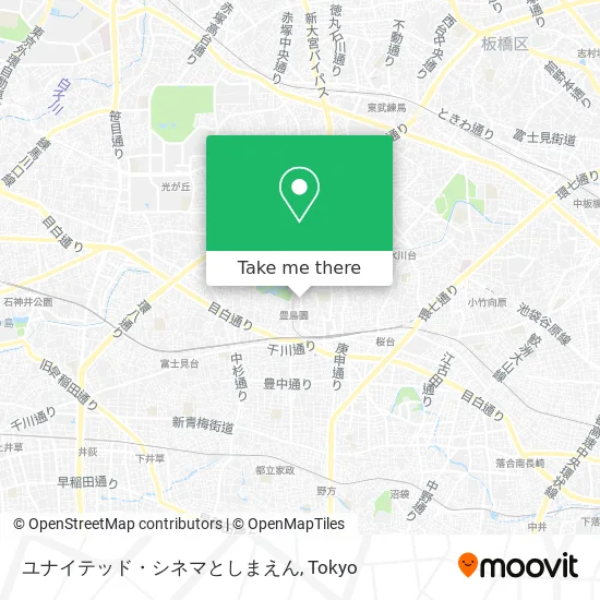 ユナイテッド・シネマとしまえん map