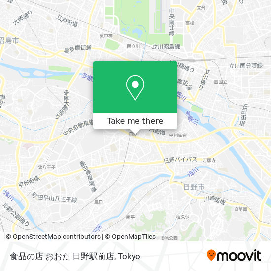 食品の店 おおた 日野駅前店 map