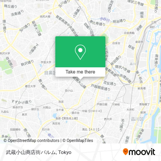 武蔵小山商店街パルム map