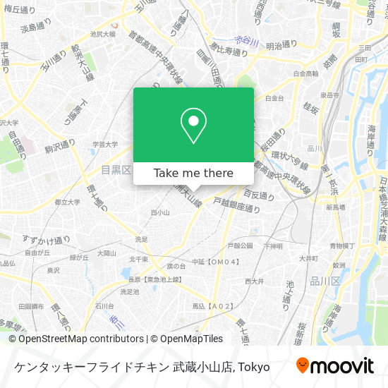 ケンタッキーフライドチキン 武蔵小山店 map