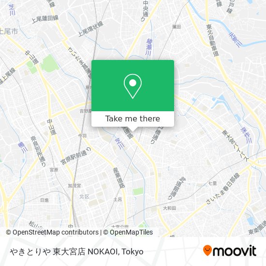 지하철 또는 버스 으로 さいたま市 에서 やきとりや 東大宮店 Nokaoi 으로 가는법