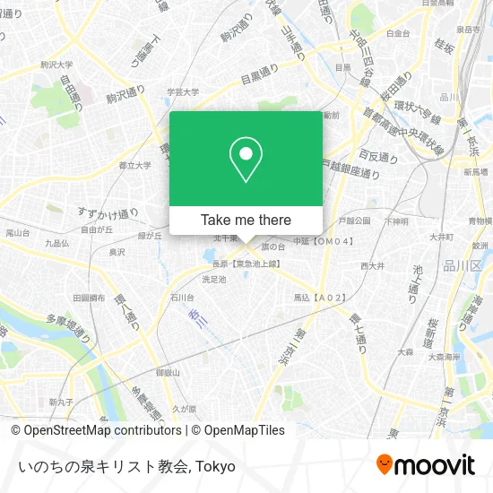 いのちの泉キリスト教会 map