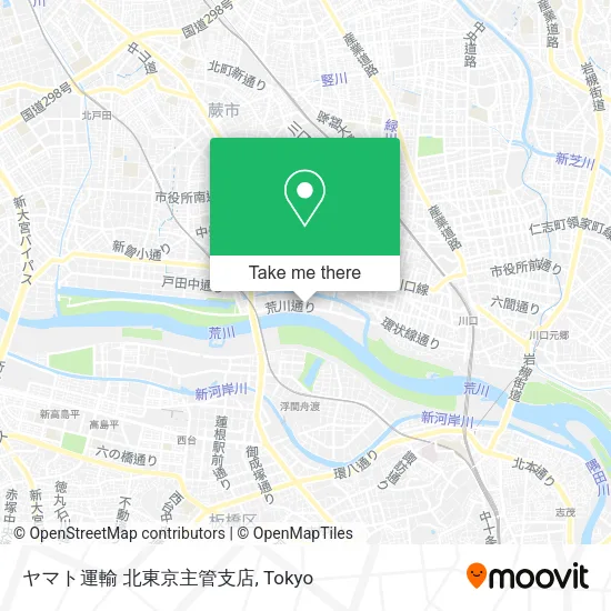 ヤマト運輸 北東京主管支店 map