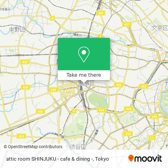 attic room SHINJUKU - cafe & dining - map