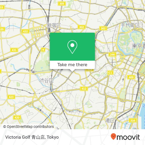 Victoria Golf 青山店 map