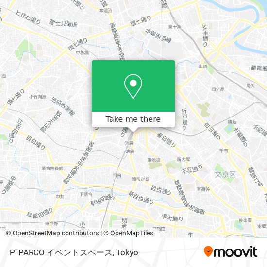 P' PARCO イベントスペース map