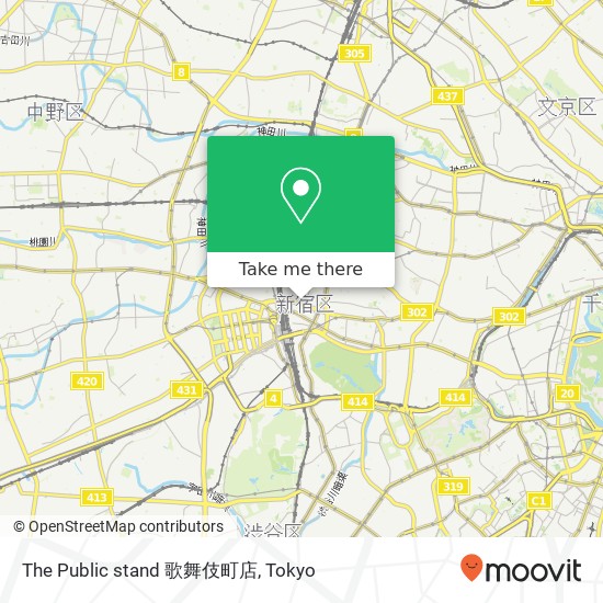 The Public stand 歌舞伎町店 map