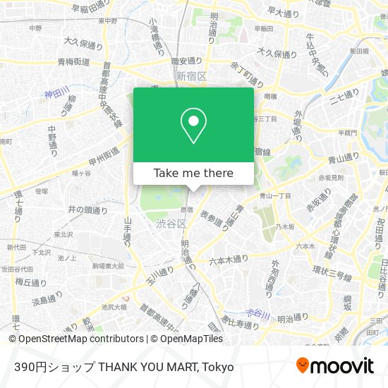 390円ショップ THANK YOU MART map