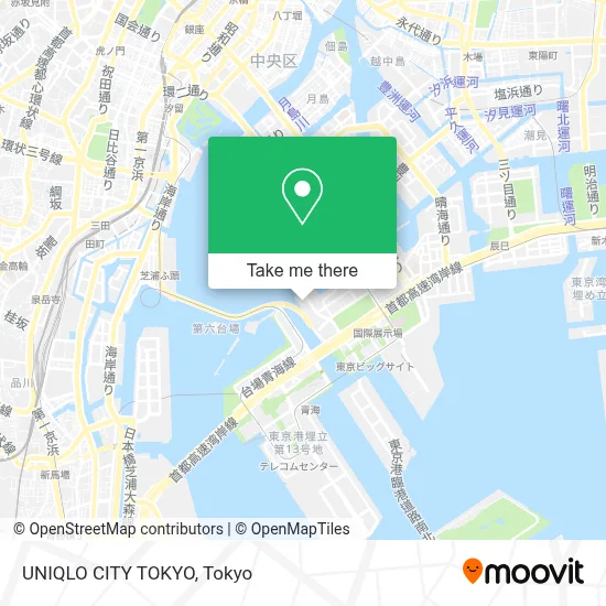 UNIQLO CITY TOKYO map