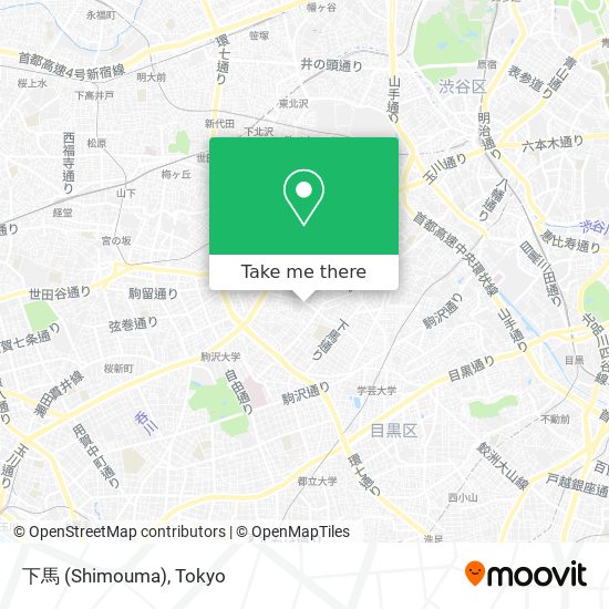 下馬 (Shimouma) map