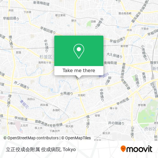 立正佼成会附属 佼成病院 map