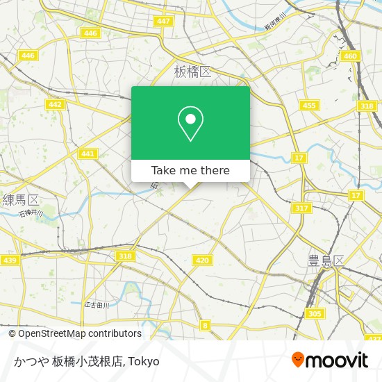 かつや 板橋小茂根店 map