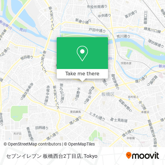 セブンイレブン 板橋西台2丁目店 map