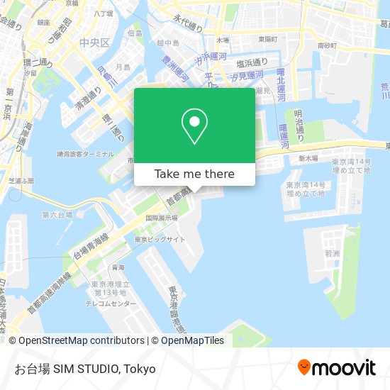 お台場 SIM STUDIO map