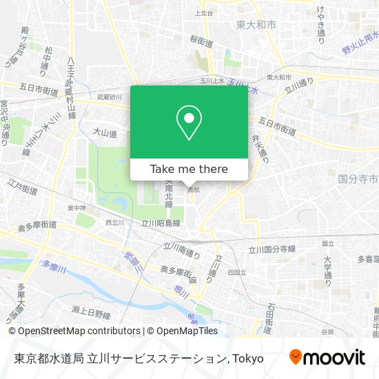 東京都水道局 立川サービスステーション map