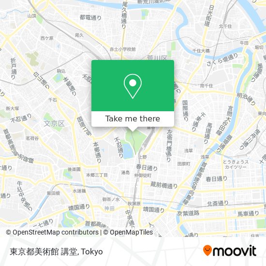 東京都美術館 講堂 map