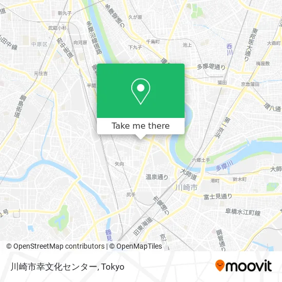 Kawasaki City Saiwai Cultural Center map