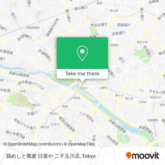 鶏めしと蕎麦 日菜や 二子玉川店 map