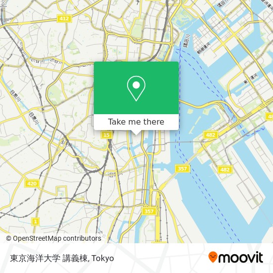 東京海洋大学 講義棟 map