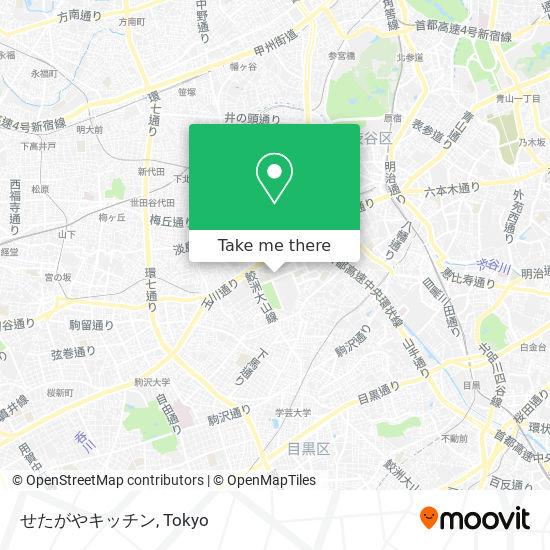 せたがやキッチン map